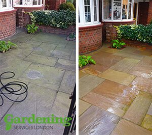 jet washing services London - before after results